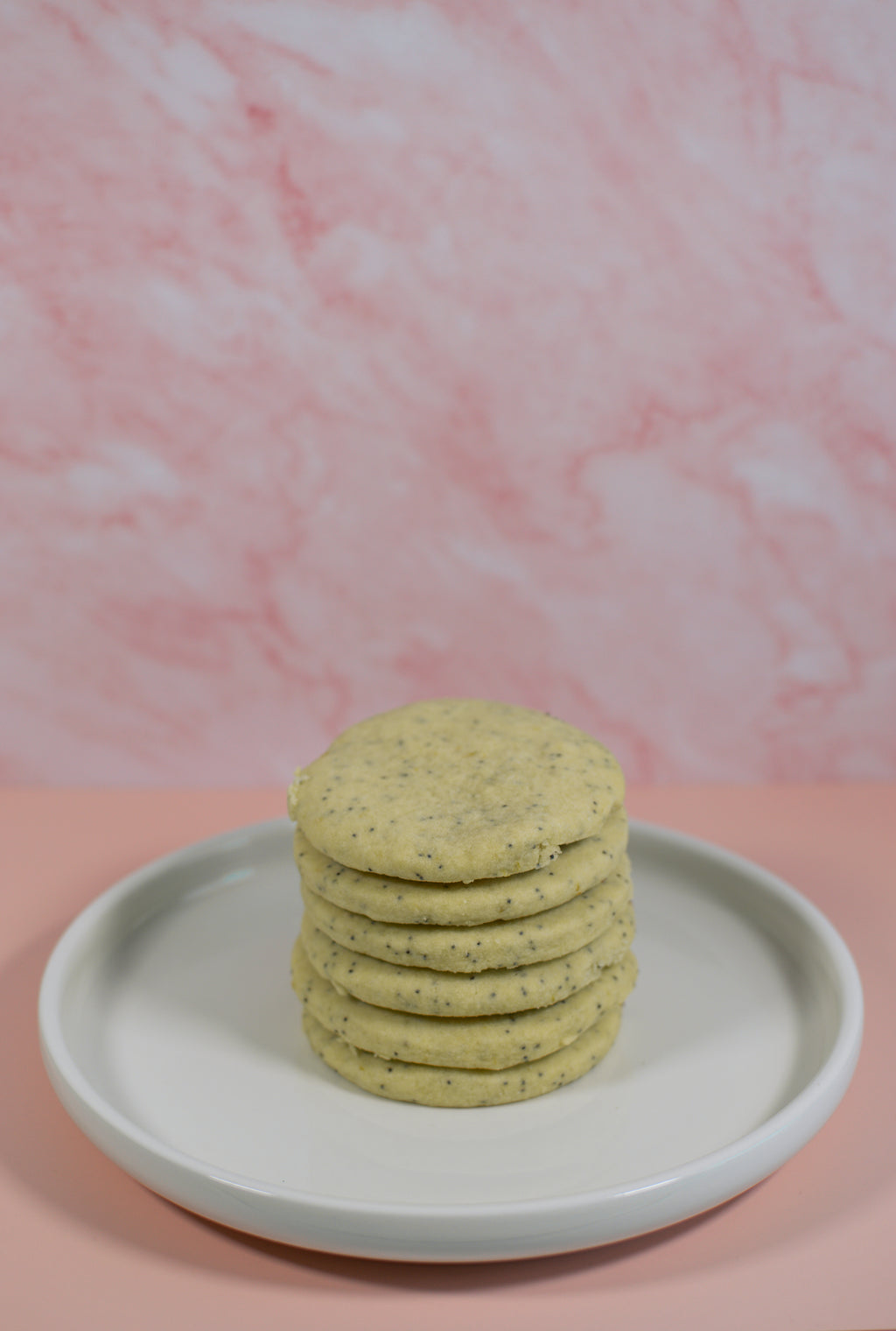 Lemon Maanzaad Shortbread Koekjes