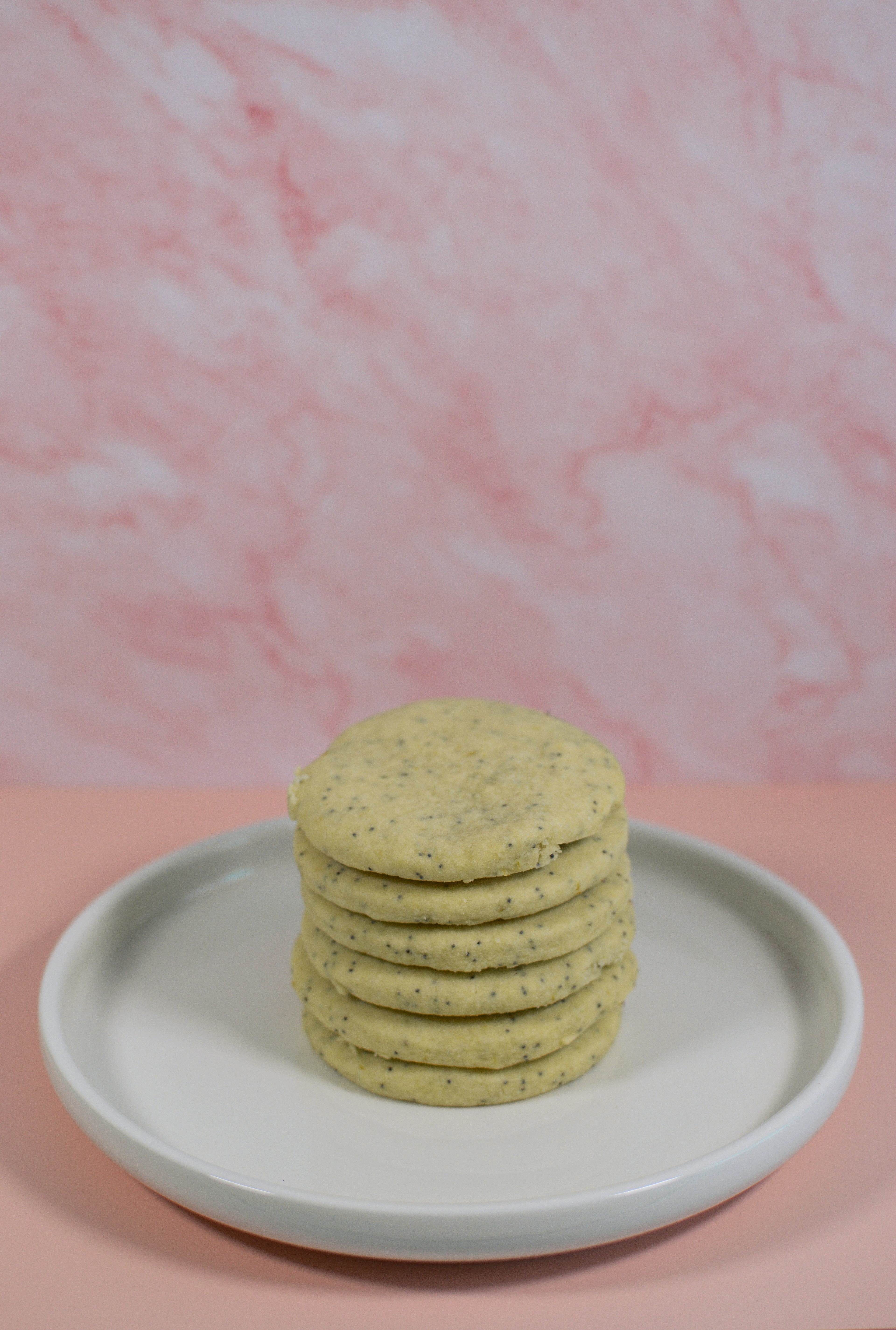 Lemon Maanzaad Shortbread Koekjes