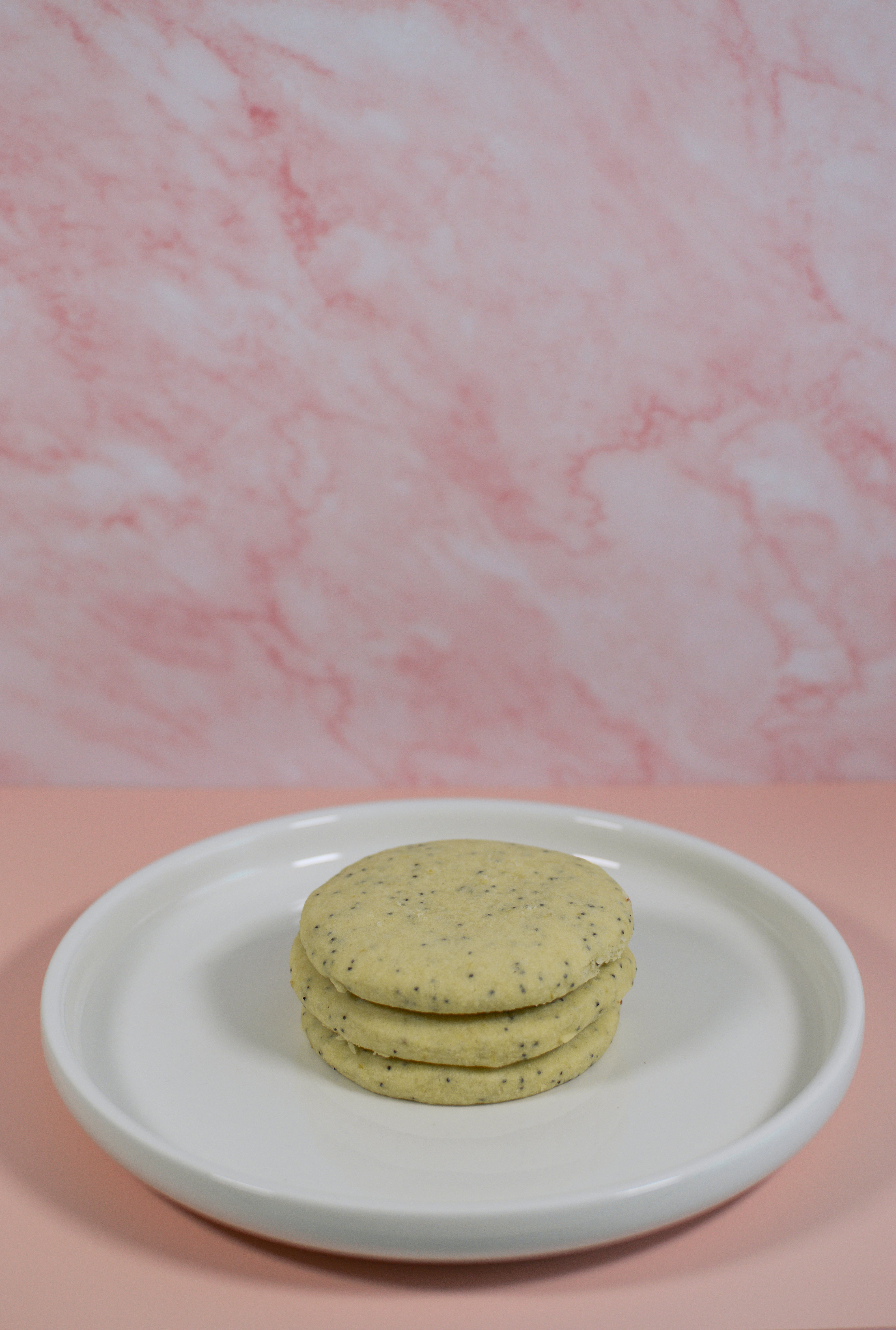 Lemon Maanzaad Shortbread Koekjes