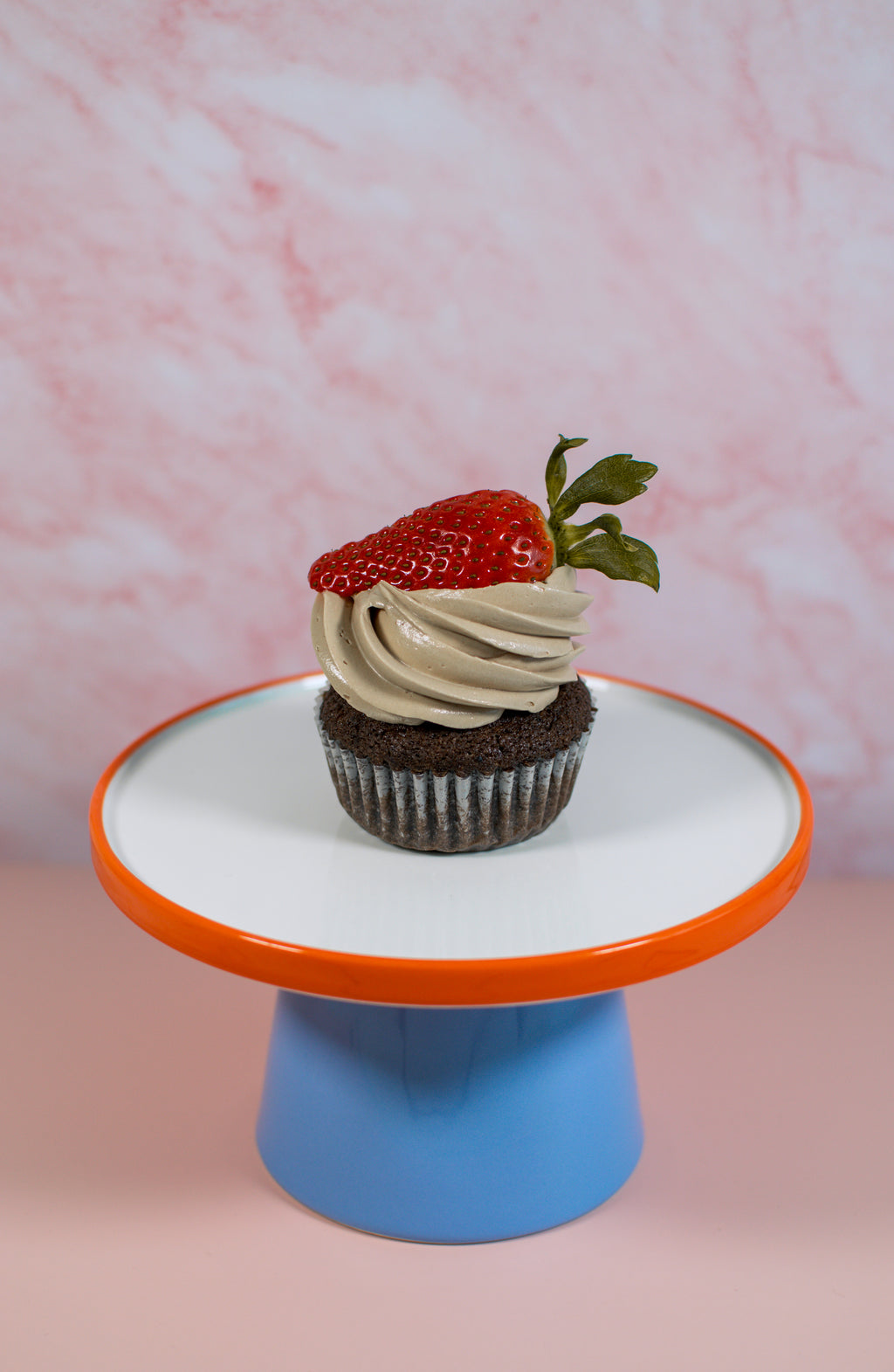 Chocolade-Aardbei Cupcakes
