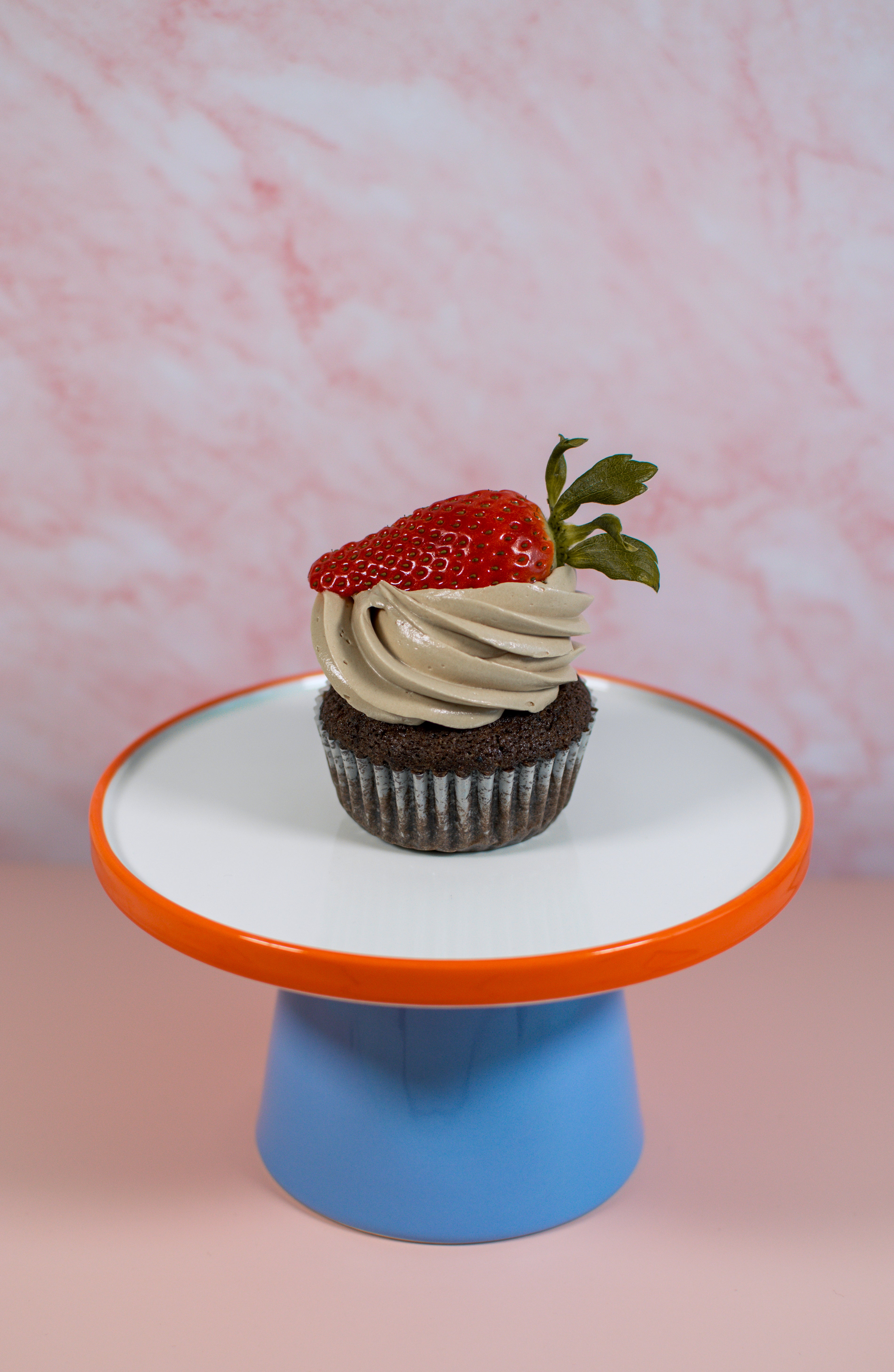 Chocolade-Aardbei Cupcakes